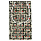 幾何学的なラインパターン スモールペーパーバッグ (裏面)