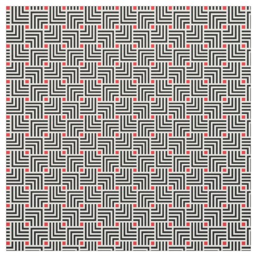 幾何学的なラインパターン ファブリック (見本)