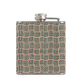 幾何学的なラインパターン フラスク (裏面)