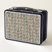 幾何学的なラインパターン メタルランチボックス (裏面)