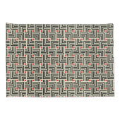 幾何学的なラインパターン 枕カバー (裏面-右)