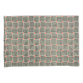 幾何学的なラインパターン 枕カバー (正面右)