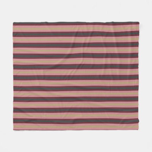 幾何学的なロイヤルサークルカラフルな縦縞 フリースブランケット (正面(横))
