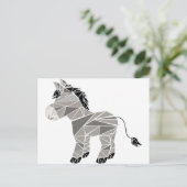 幾何学的なロバ ポストカード (スタンド正面)