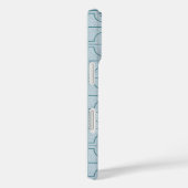 幾何学的なロータスグリッドパターン – 白いロータス Case-Mate iPhoneケース (裏面 / 右)