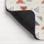 幾何学的な三角形の手描きのパターン マウスパッド (コーナー)