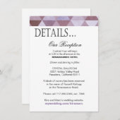 幾何学的な三角形の披露宴は|のタマキビを詳しく述べます エンクロージャーカード (正面/裏面)