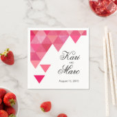 幾何学的な三角形カクテルパーティー | フィッシア スタンダードカクテルナプキン (インサイチュ)