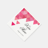 幾何学的な三角形カクテルパーティー | フィッシア スタンダードカクテルナプキン (角)