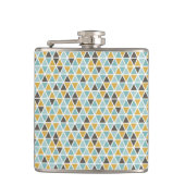 幾何学的な三角形パターン フラスク (正面)
