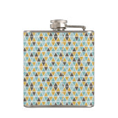 幾何学的な三角形パターン フラスク (裏面)