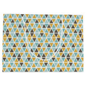 幾何学的な三角形パターン ラージペーパーバッグ (裏面)