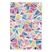 幾何学的な三角形パターン「be」違う引用文 ミニクリップボード (裏面)