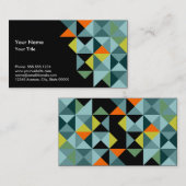 幾何学的な三角形 名刺 (正面/裏面)