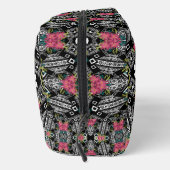 幾何学的な上にピンクの花の花束 ドップキット (右)