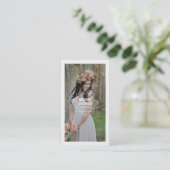 幾何学的な上敷|の写真撮影の名刺 名刺 (スタンド正面)