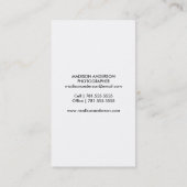 幾何学的な上敷|の写真撮影の名刺 名刺 (裏面)