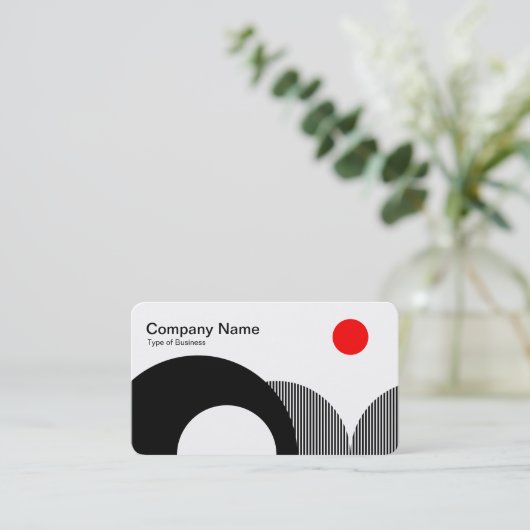 幾何学的な丘01 名刺 (スタンド正面)