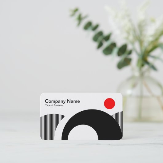 幾何学的な丘03 名刺 (スタンド正面)