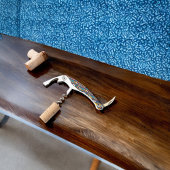 幾何学的な丸い長方形パターン ソムリエナイフ