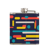 幾何学的な丸い長方形パターン フラスク (裏面)