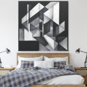 幾何学的な交響曲 キャンバスプリント (インサイチュ (寝室))