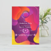 幾何学的な仮想卒業パーティー 招待状 (スタンド正面)
