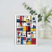 幾何学的な休日：新可塑主義のクリスマス シーズンカード (スタンド正面)