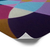 幾何学的な光学錯覚の三角形グラフィックアート ポスター (角)