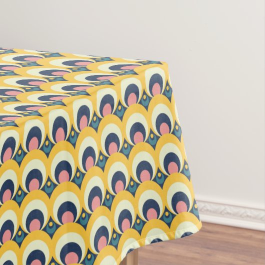 幾何学的な円パターン テーブルクロス (インサイチュ)