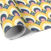 幾何学的な円パターン ラッピングペーパー (ロールコーナー)