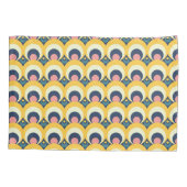 幾何学的な円パターン 枕カバー (裏面-左)