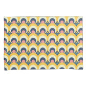 幾何学的な円パターン 枕カバー (正面右)