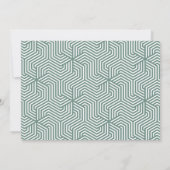 幾何学的な写真タイポグラフィの卒業発表 案内状 (裏面)