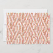 幾何学的な写真タイポグラフィの卒業発表 案内状 (裏面)