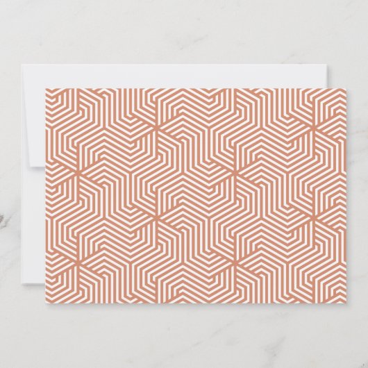 幾何学的な写真タイポグラフィの卒業発表 案内状 (裏面)