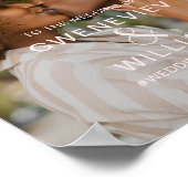 幾何学的な写真 ウェディング ウェルカム タイポグラフィ ポスター (角)