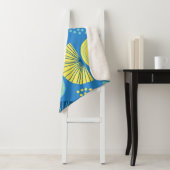 幾何学的な北半球：モダン抽象芸術背景。 シェルパブランケット (インサイチュ)