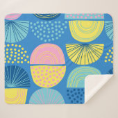 幾何学的な北半球：モダン抽象芸術背景。 シェルパブランケット (正面(横))