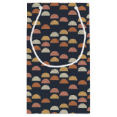 幾何学的な半円パターン スモールペーパーバッグ (裏面)