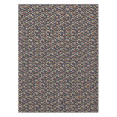 幾何学的な半円パターン テーブルクロス (正面)