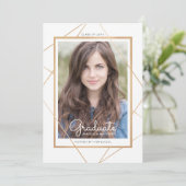 幾何学的な卒業の発表 案内状 (スタンド正面)