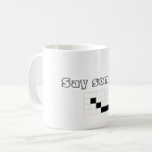 幾何学的な口のコーヒー・マグ コーヒーマグカップ (正面左)