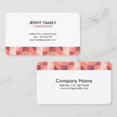 幾何学的な名刺をきれいにして下さい 名刺 (正面/裏面)