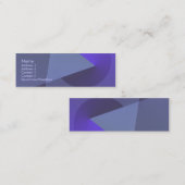 幾何学的な名刺8つあります スキニー名刺 (正面/裏面)