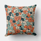 幾何学的な喜びのバースト装飾用クッション クッション (裏面)