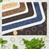 幾何学的な図形 2 キッチンタオル (折り畳み)