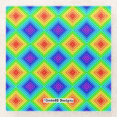 幾何学的な地形 – ガラスのコースター ガラスコースター (正面)