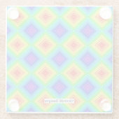 幾何学的な地形 – ガラスのコースター ガラスコースター (裏面)