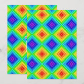 幾何学的な地形 – グリーティングカード シーズンカード (正面/裏面)